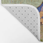 Embracing Couple Indian Painting Miniature Mughal Art Bath Mat Gallery Image 2