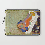 Embracing Couple Indian Painting Miniature Mughal Art Laptop Sleeve Gallery Image 1