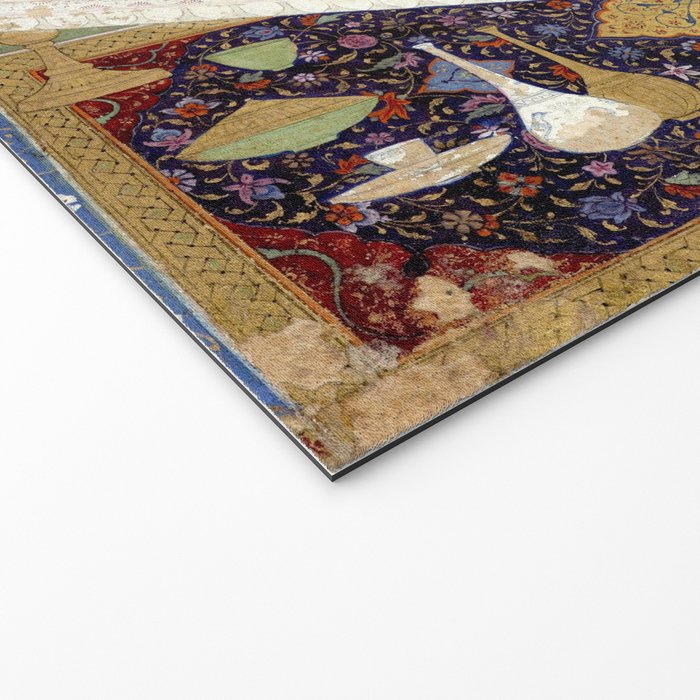 Embracing Couple Indian Painting Miniature Mughal Art Welcome Mat Gallery Image 2