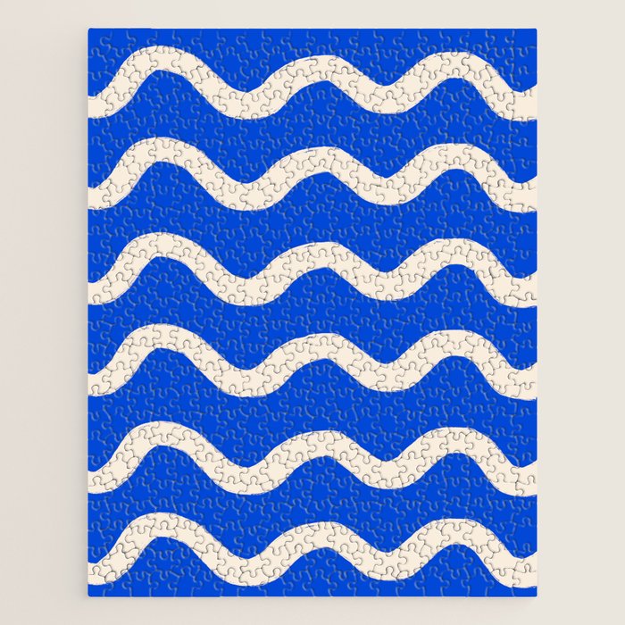 Sapphire Blue Ocean Waves Jigsaw Puzzle Gallery Image 1