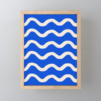 Sapphire Blue Ocean Waves Mini Art Print Gallery Image 1