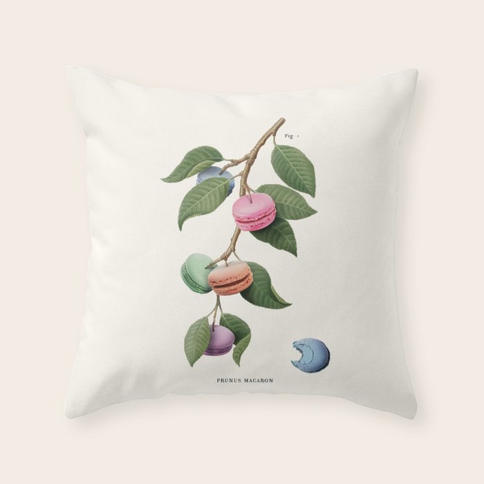 Macaron Plant Throw Pillow Gallery Image 6