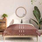 boho vertical stitch - rust Comforter Gallery Image 3