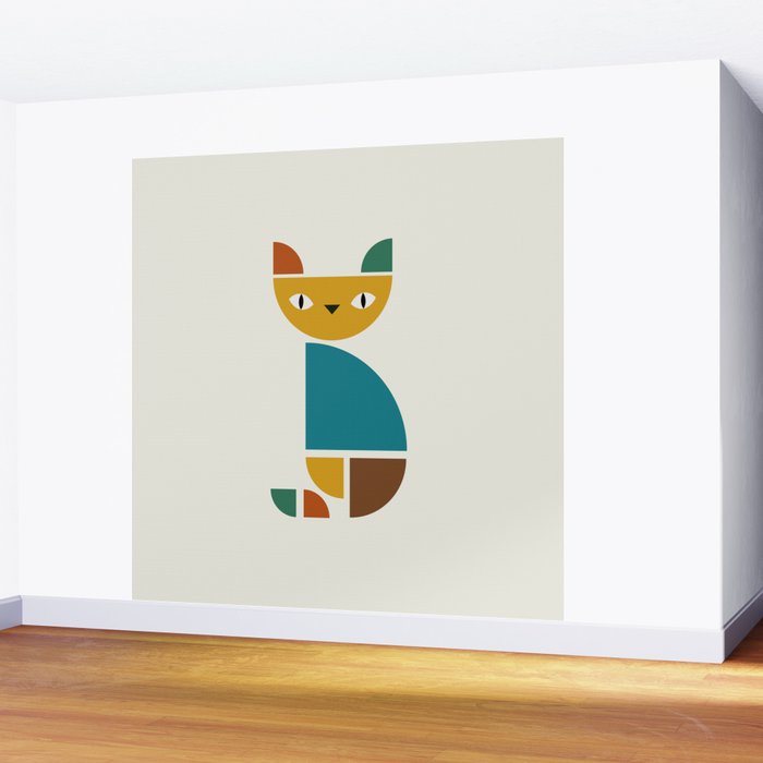 Kitty 1 Wall Mural Gallery Image 2