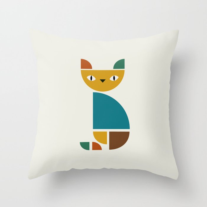 Kitty 1 Throw Pillow Gallery Image 6