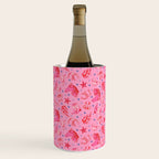 Cowgirl Christmas - pink and red Wine Chiller Gallery Image 3