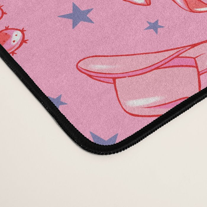Cowgirl Christmas - pink and red Desk Mat Gallery Image 4