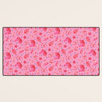 Cowgirl Christmas - pink and red Desk Mat Gallery Image 3