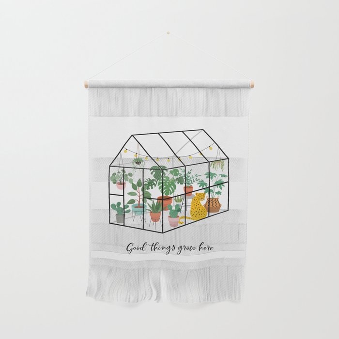 Good Things Grow Here Illustrated Quote Wall Hanging Gallery Image 1