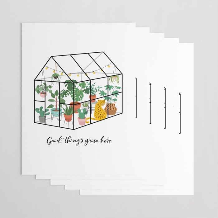 Good Things Grow Here Illustrated Quote Wrapping Paper Gallery Image 3