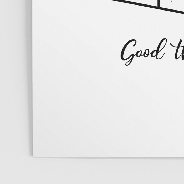 Good Things Grow Here Illustrated Quote Poster Gallery Image 3