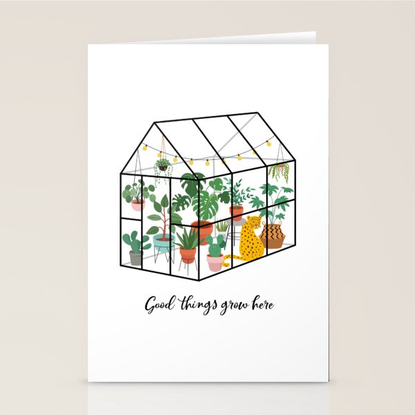Good Things Grow Here Illustrated Quote Stationery Card Gallery Image 2