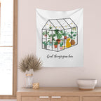 Good Things Grow Here Illustrated Quote Wall Tapestry Gallery Image 2