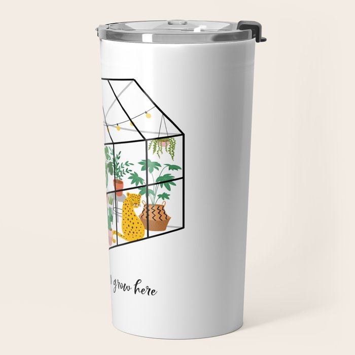 Good Things Grow Here Illustrated Quote Travel Mug Gallery Image 2