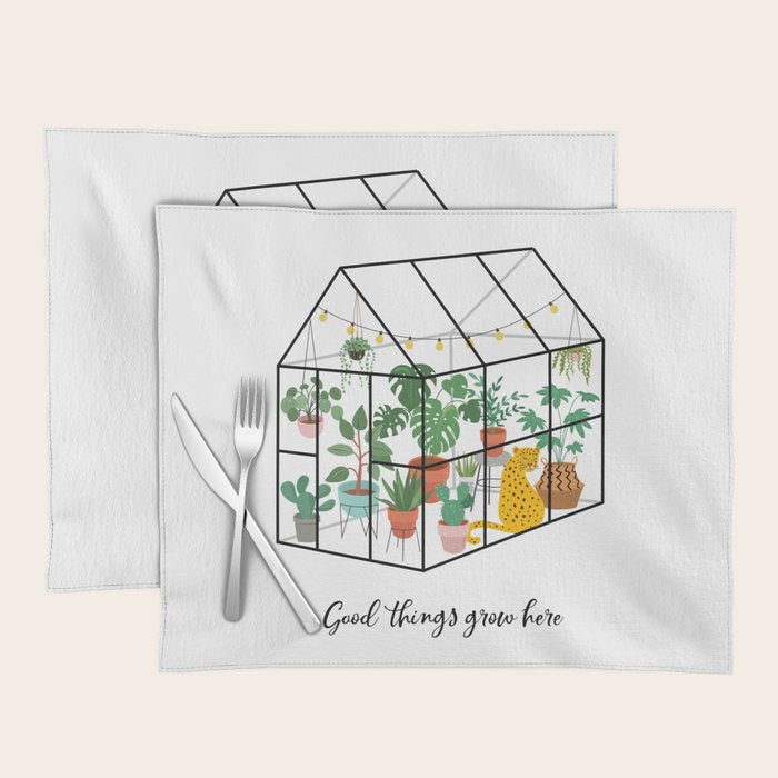 Good Things Grow Here Illustrated Quote Placemat Gallery Image 1