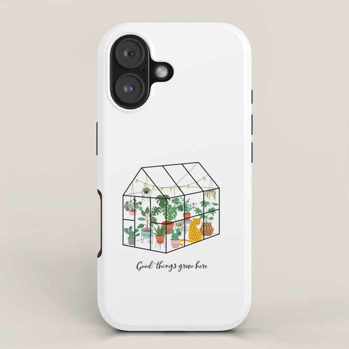 Good Things Grow Here Illustrated Quote iPhone Case Gallery Image 1