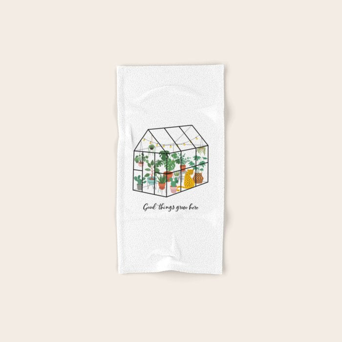 Good Things Grow Here Illustrated Quote Towels Gallery Image 1