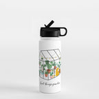 Good Things Grow Here Illustrated Quote Water Bottle Gallery Image 1