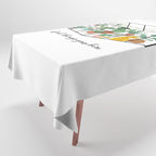 Good Things Grow Here Illustrated Quote Tablecloth Gallery Image 1