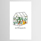 Good Things Grow Here Illustrated Quote Tablecloth Gallery Image 2