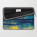 Yellow Moon (Over the Sea) landscape painting by Emil Nolde Laptop Sleeve Gallery Image 2