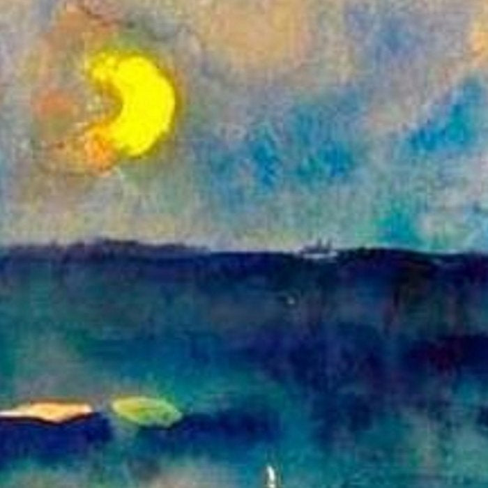Yellow Moon (Over the Sea) landscape painting by Emil Nolde Coffee Mug Gallery Image 2