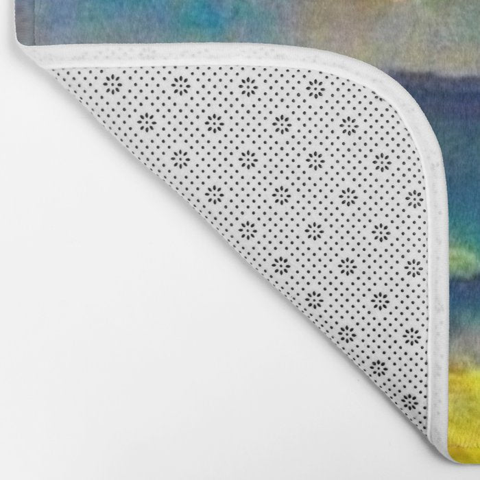 Yellow Moon (Over the Sea) landscape painting by Emil Nolde Bath Mat Gallery Image 2