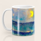 Yellow Moon (Over the Sea) landscape painting by Emil Nolde Coffee Mug Gallery Image 3
