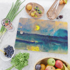 Yellow Moon (Over the Sea) landscape painting by Emil Nolde Cutting Board Gallery Image 2