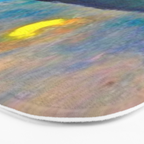 Yellow Moon (Over the Sea) landscape painting by Emil Nolde Bath Mat Gallery Image 3