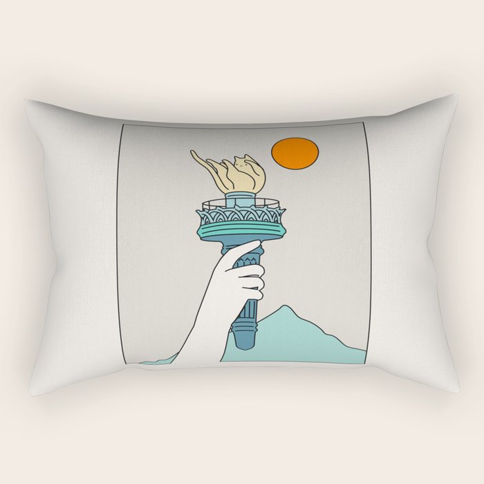 Cat Landscape 22 Rectangular Pillow Gallery Image 2