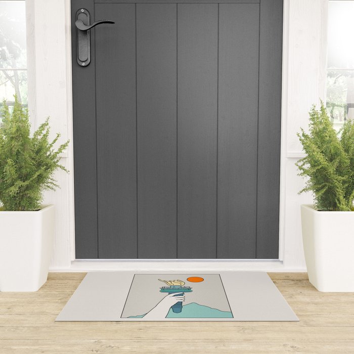 Cat Landscape 22 Welcome Mat Gallery Image 3