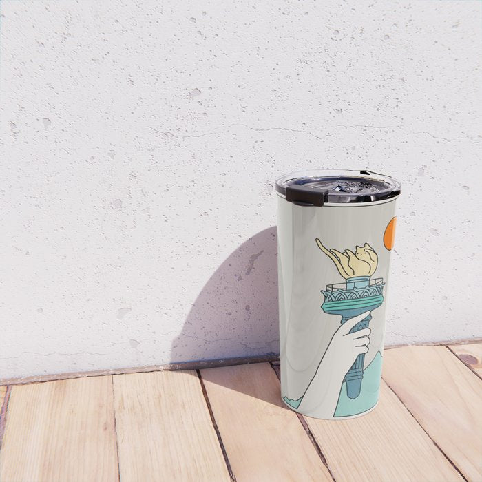 Cat Landscape 22 Travel Mug Gallery Image 4