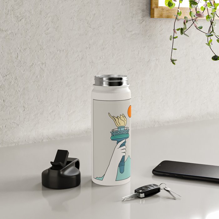 Cat Landscape 22 Water Bottle Gallery Image 4