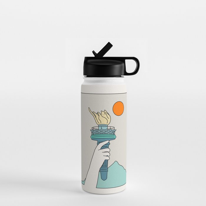Cat Landscape 22 Water Bottle Gallery Image 1