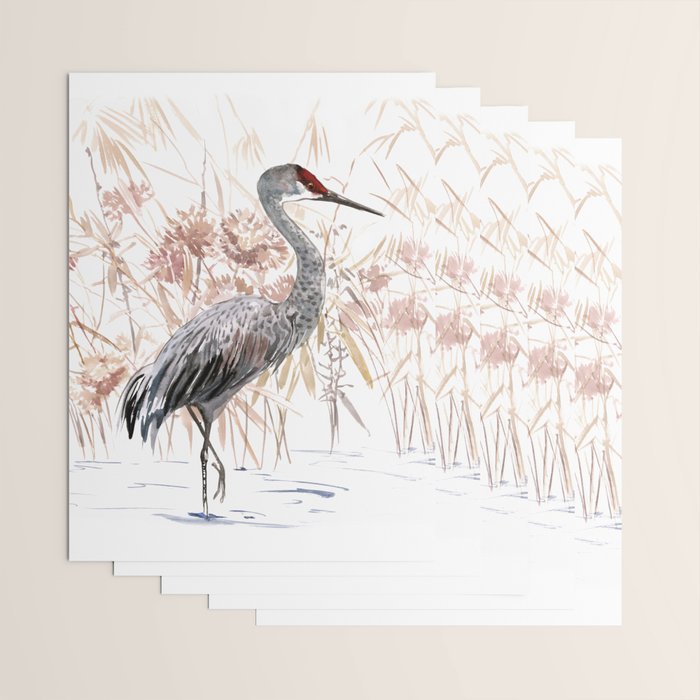 Sandhill Crane Wrapping Paper Gallery Image 3