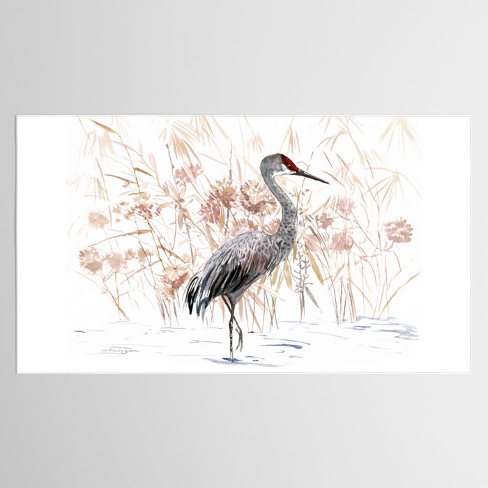 Sandhill Crane Tablecloth Gallery Image 2