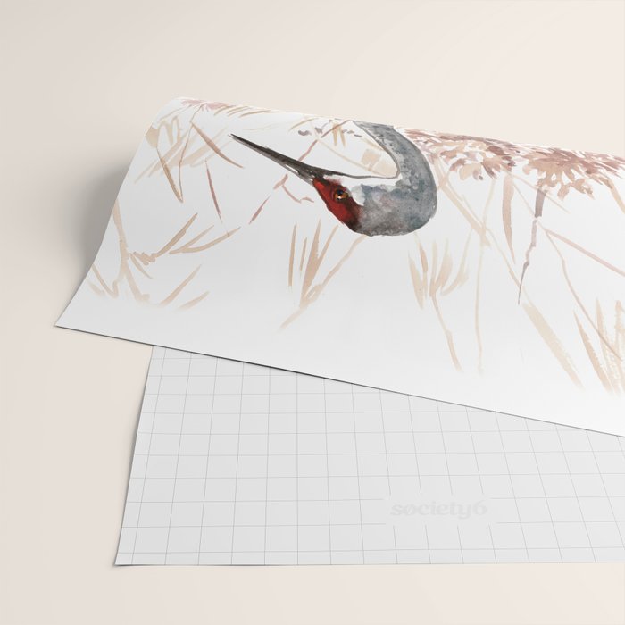 Sandhill Crane Wrapping Paper Gallery Image 2