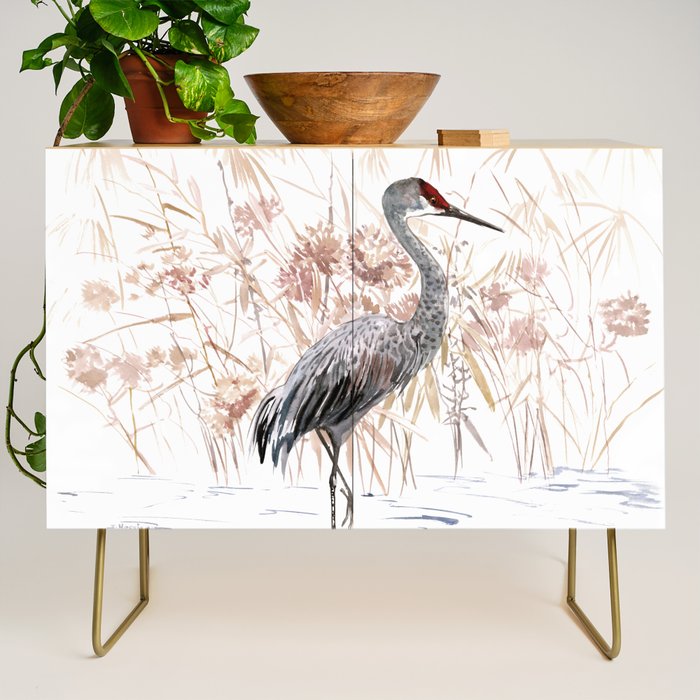 Sandhill Crane Credenza
