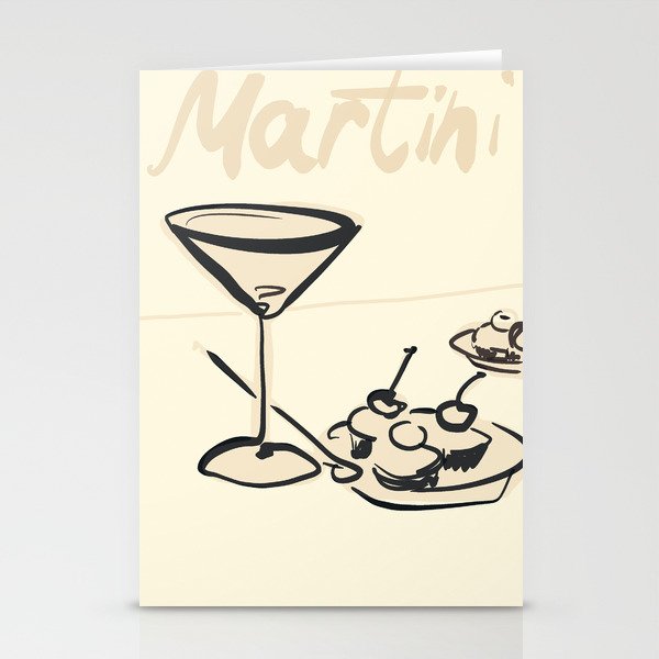 Martini 6 Stationery Card Gallery Image 1