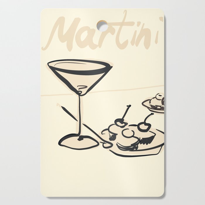 Martini 6 Cutting Board Gallery Image 1