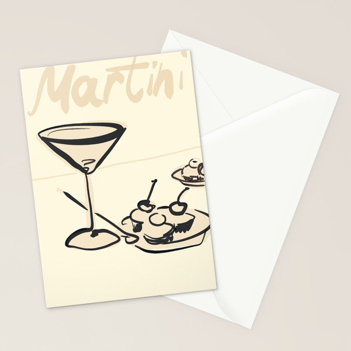 Martini 6 Stationery Card Gallery Image 2