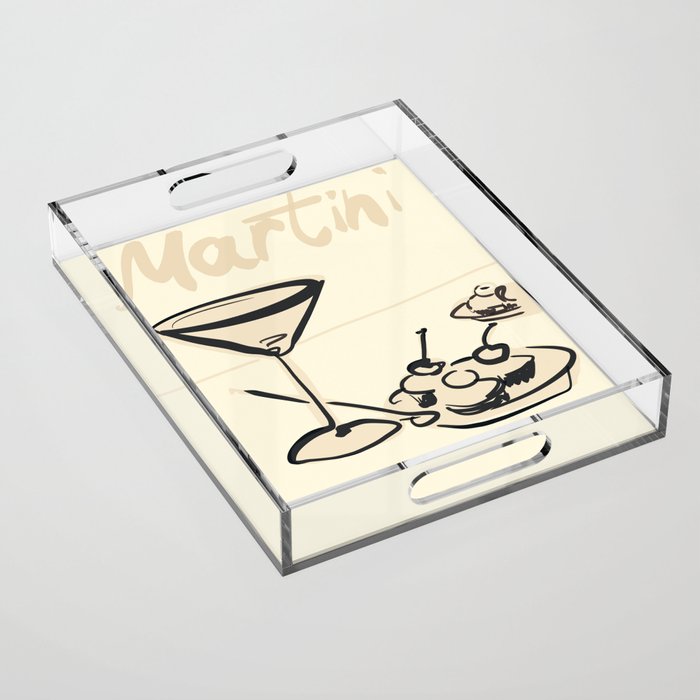 Martini 6 Acrylic Tray Gallery Image 1