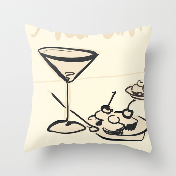 Martini 6 Throw Pillow Gallery Image 6