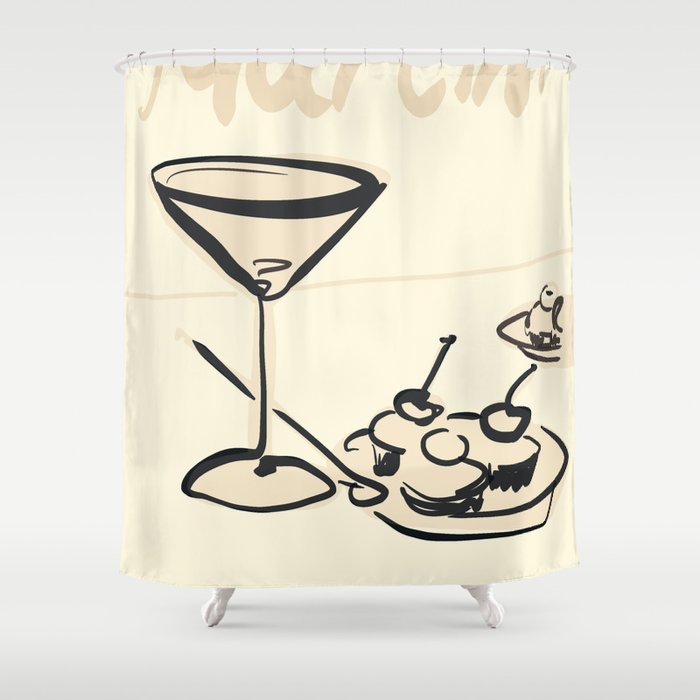 Martini 6 Shower Curtain Gallery Image 1