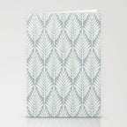 Linocut Palm Leaves . Coastal Blue Stationery Card Gallery Image 2