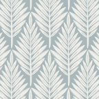 Linocut Palm Leaves . Coastal Blue Coffee Mug Gallery Image 2