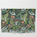 Dancing rabbits in the wildflowers garden Wall Hanging Gallery Image 1