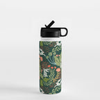 Dancing rabbits in the wildflowers garden Water Bottle Gallery Image 1