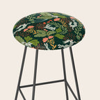 Dancing rabbits in the wildflowers garden Stool Gallery Image 2